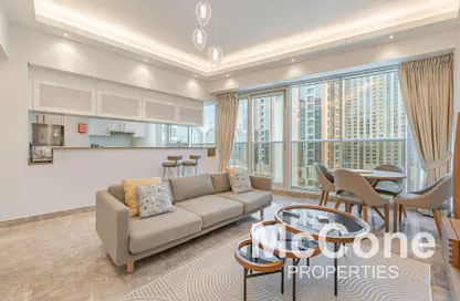 شقة - غرفة نوم - 2 حمامات للايجار في شقق أورا هاربور السكنية والفندقية - دبي مارينا - دبي