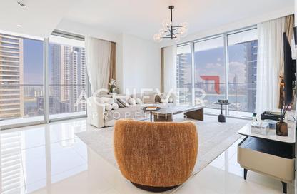 Apartment - 2 - 2 for rent in Beach Isle Tower 2 - Beach Isle - Emaar Beachfront - Dubai Harbour - Dubai