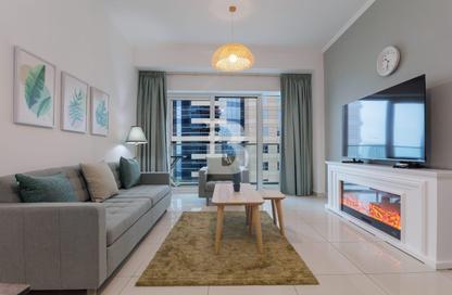 Apartment - 1 Bedroom - 2 Bathrooms for rent in Damac Heights - Dubai Marina - Dubai