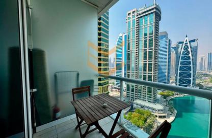 Apartment - Studio - 1 Bathroom for rent in Lake Terrace - JLT Cluster D - Jumeirah Lake Towers - Dubai