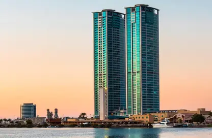 شقة - غرفة نوم - 2 حمامات للايجار في برج جلفار السكني - ابراج جلفار - النخيل - رأس الخيمة