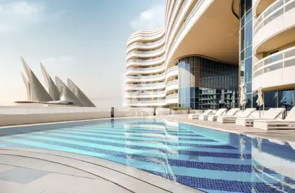 شقة - غرفة نوم - 2 حمامات للايجار في أجوان تاورز - منطقة السعديات الثقافية - جزيرة السعديات - أبوظبي