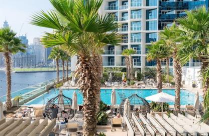 Apartment - Studio - 1 Bathroom for rent in Damac Maison Prive B - Damac Maison Prive - Business Bay - Dubai