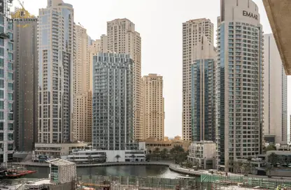 شقة - غرفة نوم - 1 حمام للايجار في برج الزمان والمكان - دبي مارينا - دبي