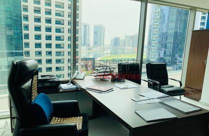 Office Space - Studio - 1 Bathroom for rent in The Binary Tower - Business Bay - Dubai