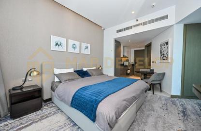 Apartment - Studio - 1 Bathroom for rent in Damac Maison Prive B - Damac Maison Prive - Business Bay - Dubai