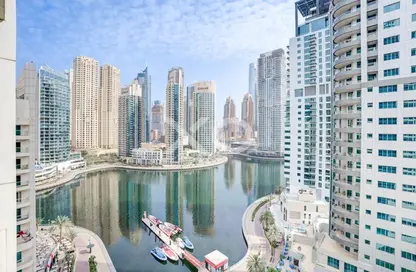 شقة - غرفة نوم - 2 حمامات للايجار في مارينا فيو  A برج - مارينا فيو - دبي مارينا - دبي
