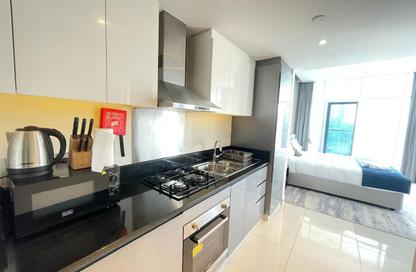 Apartment - Studio - 1 Bathroom for rent in Damac Maison Prive A - Damac Maison Prive - Business Bay - Dubai