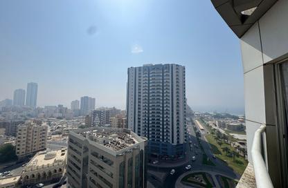 Apartment - 2 Bedrooms - 2 Bathrooms for rent in Corniche Tower - Ajman Corniche Road - Ajman