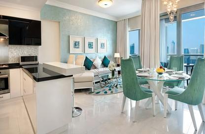 Apartment - 1 - 2 for rent in Damac Maison Dubai Mall Street (The Signature) - Burj Khalifa Area - Downtown Dubai - Dubai