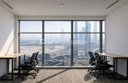Office Space - Studio - 1 Bathroom for rent in Latifa Tower - Sheikh Zayed Road - Dubai