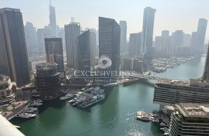 شقة - غرفة نوم - 2 حمامات للايجار في برج باي سنترال الأوسط - باي سنترال - دبي مارينا - دبي