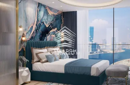 شقة - غرفة نوم - 2 حمامات للبيع في شيك تاور - الخليج التجاري - دبي