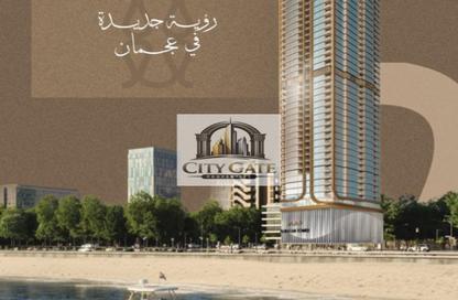 شقة - 1 حمام للبيع في برج الوطن - طريق كورنيش عجمان - عجمان