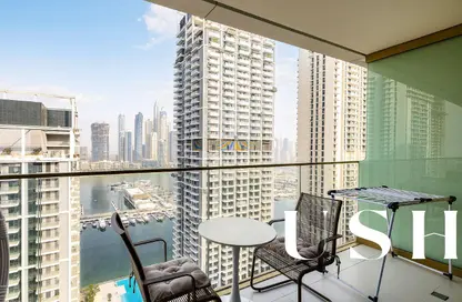 Apartment - 1 Bedroom - 2 Bathrooms for sale in Grand Bleu Tower 2 - EMAAR Beachfront - Dubai Harbour - Dubai