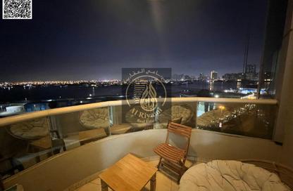 Apartment - 1 Bedroom - 2 Bathrooms for rent in Orient Tower 1 - Orient Towers - Al Bustan - Ajman