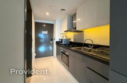 Apartment - Studio - 1 Bathroom for rent in Damac Maison Prive A - Damac Maison Prive - Business Bay - Dubai