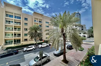 Apartment - Studio - 1 Bathroom for rent in Al Dhafra 4 - Al Dhafra - Greens - Dubai