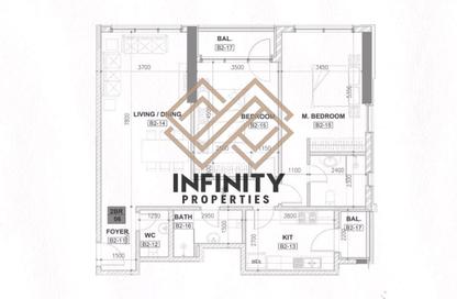Apartment - 2 Bedrooms - 3 Bathrooms for sale in Ajman One - Phase 2 - Ajman Downtown - Ajman