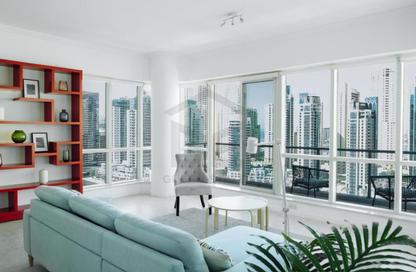 Apartment - 2 Bedrooms - 3 Bathrooms for rent in Al Majara 2 - Al Majara Towers - Dubai Marina - Dubai