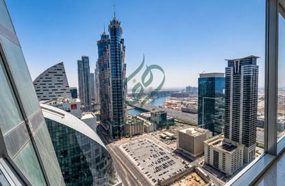 Office Space - Studio - 1 Bathroom for rent in The Prism - Business Bay - Dubai