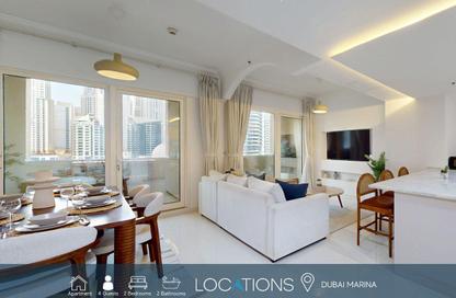 Apartment - 2 Bedrooms - 2 Bathrooms for rent in Manchester Tower - Dubai Marina - Dubai