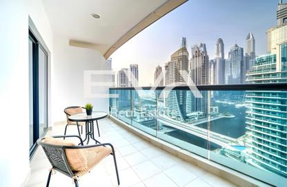 Apartment - 1 Bedroom - 2 Bathrooms for rent in Time Place Tower - Dubai Marina - Dubai