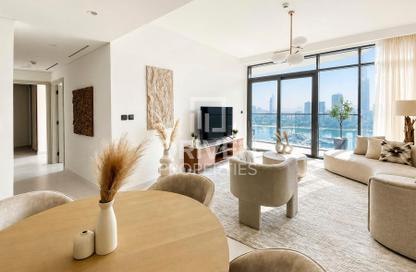 Apartment - 2 - 2 for rent in Marina Vista Tower 2 - Marina Vista - Emaar Beachfront - Dubai Harbour - Dubai