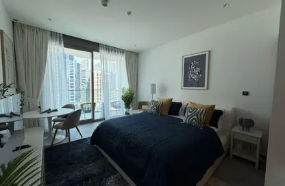 Apartment - Studio - 1 Bathroom for rent in Peninsula Three - Peninsula - Business Bay - Dubai