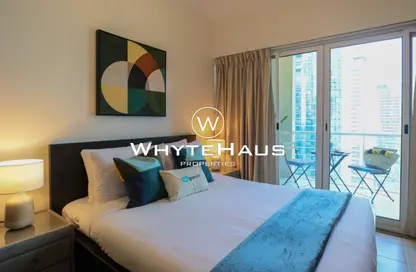 Apartment - 1 Bathroom for rent in Lake View Tower - JLT Cluster B - Jumeirah Lake Towers - Dubai