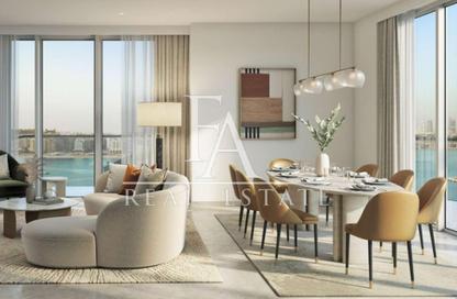 Apartment - 3 Bedrooms - 3 Bathrooms for sale in Beachgate by Address - EMAAR Beachfront - Dubai Harbour - Dubai