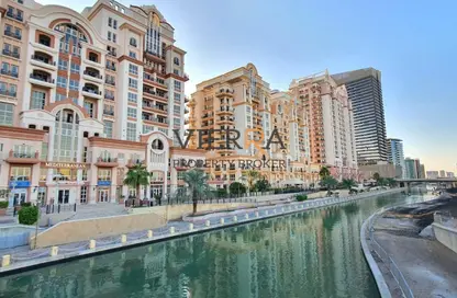 شقة - غرفة نوم - 2 حمامات للايجار في طراز البحر المتوسط - مساكن القناه المائية - مدينة دبي الرياضية - دبي