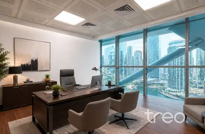 Office Space - Studio - 1 Bathroom for rent in Indigo Icon - JLT Cluster F - Jumeirah Lake Towers - Dubai
