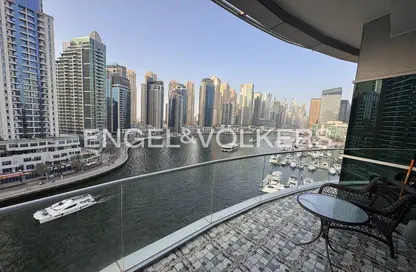 شقة - 3 غرف نوم - 4 حمامات للايجار في B- برج الأمواج - برج الأمواج - دبي مارينا - دبي