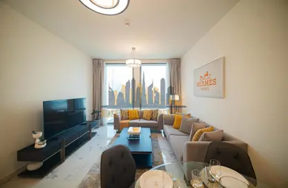 شقة - 2 غرف نوم - 3 حمامات للايجار في برج نورا - مدينة الحبتور - الخليج التجاري - دبي