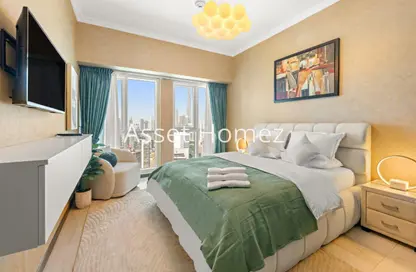 شقة - 2 غرف نوم - 3 حمامات للايجار في برج تشرشل السكني - أبراج تشرشل - الخليج التجاري - دبي