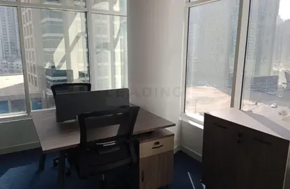 مركز أعمال - استوديو - 2 حمامات للايجار في برج كلوفر - الخليج التجاري - دبي