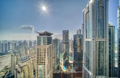 شقة - غرفة نوم - 2 حمامات للايجار في برج ماج 218 - دبي مارينا - دبي