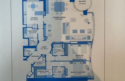 Apartment - 2 Bedrooms - 3 Bathrooms for sale in Blue Tower - Al Majaz 3 - Al Majaz - Sharjah