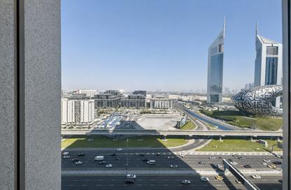 Office Space - Studio - 2 Bathrooms for rent in Latifa Tower - Sheikh Zayed Road - Dubai