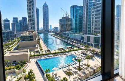 Apartment - 1 - 1 for rent in Peninsula One - Peninsula - Business Bay - Dubai