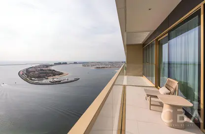 شقة - غرفة نوم - 1 حمام للايجار في جراند بلو تاور 2 - إعمار بيتشفرونت - دبي هاربور - دبي