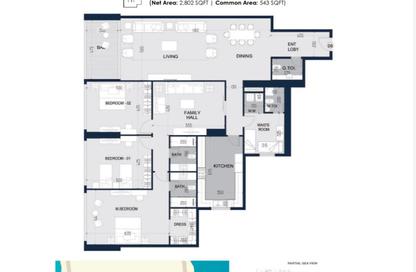 Apartment - 3 Bedrooms - 4 Bathrooms for sale in Al Khan Corniche - Al Khan - Sharjah