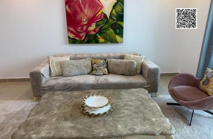 Apartment - 1 Bedroom - 2 Bathrooms for rent in Corniche Tower - Ajman Corniche Road - Ajman