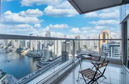 شقة - 2 غرف نوم - 3 حمامات للايجار في برج كنتننتال - دبي مارينا - دبي