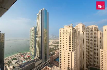 Apartment - 2 - 3 for rent in Al Fattan Marine Tower - Al Fattan Marine Towers - Jumeirah Beach Residence - Dubai