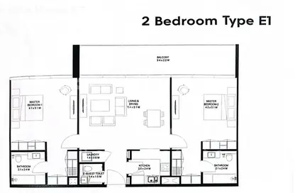 Apartment - 2 Bedrooms - 3 Bathrooms for sale in Nesba - Aljada - Sharjah