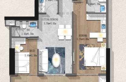 Apartment - 1 Bedroom - 2 Bathrooms for sale in Nest - International City Phase 2 - Al Warsan 4 - Al Warsan - Dubai
