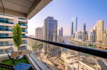 شقة - 2 غرف نوم - 2 حمامات للايجار في برج إسكان - دبي مارينا - دبي