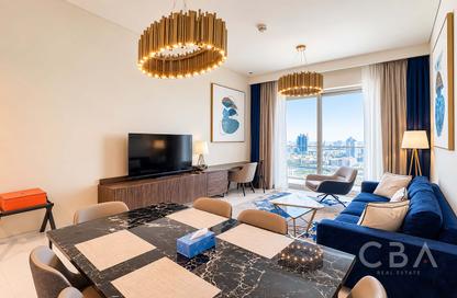 Apartment - 2 - 3 for rent in Palm View - Dubai Media City - Dubai